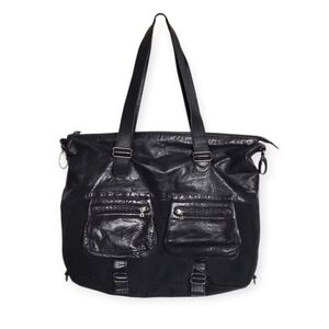 Atelier Noir RUDSAK Large Black Leather Shoulder Bag